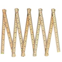 Règle en bois pliante 6FT 6 pouces 1.5m 2m règle pliable avec des mesures américaines et métriques pour les charpentiers