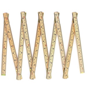 Règle en bois pliante 6FT 6 pouces 1.5m 2m règle <span class=keywords><strong>pliable</strong></span> avec des mesures américaines et métriques pour les charpentiers - Product Image 5