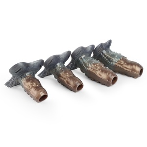 Funda para pene Octopus 4 tamaños con arnés de cuero ajustable, funda monstruosa para eyaculación, dildo hueco agrandador para parejas - Product Image 4