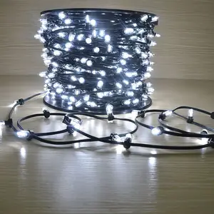 Kerst led string licht boom paarse kleur koperdraad outdoor decoraties LED Clip Licht