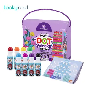 Washable Dot Marker Kids DIY Dab Drawing Non-toxic Dot Paint 6 8 12 Colors Arts And Crafts Kit For Kids