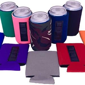 Funda de neopreno aislante para latas de cerveza con logo personalizado al por mayor, soporte magnético delgado para botellas y latas pequeñas - Product Image 5