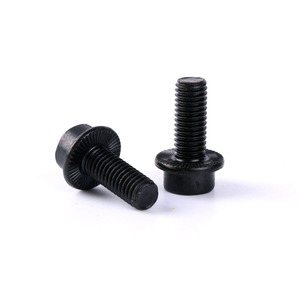 Tornillo de Brida Dentada con Cabeza Hexagonal DIN251 Grado <span class=keywords><strong>8.8</strong></span> 12.9, Acero al Carbono con Óxido Negro, Tornillo de Cabeza Hexagonal con Brida Dentada - Product Image 3