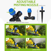 Système d'arrosage de serre 18M/59FT - Connecteur rapide et efficace, système d'arrosage suspendu pour plantes, kit d'irrigation automatique par brumisation