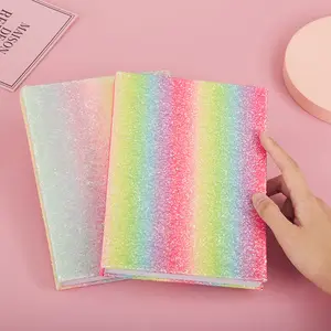 Taccuino con paillettes colorate all'ingrosso quaderno con paillettes brillanti per bambini