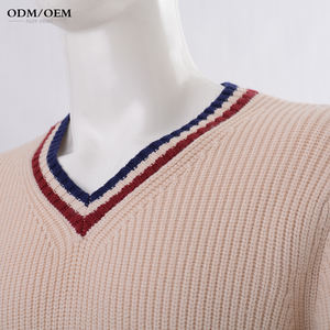 Suéter Personalizado con Logotipo OEM y ODM para Hombre, Cuello en V, Tejido de Punto, Manga Larga, Suéteres de Moda, Jerseys de Invierno - Product Image 5