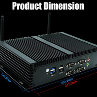 Computadora Industrial sin Ventilador EGLOBAL, Intel Core i5-8130U, 2*DDR4, MSATA, 8*USB, 6*COM, VGA, HD, 2*RJ45, LAN de 2.5G, Audio Integrado, Mini PC