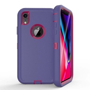 Nuovo stile robusto <span class=keywords><strong>Cover</strong></span> per telefono antiurto Clip da cintura cavalletto per telefono custodia per <span class=keywords><strong>iPhone</strong></span> <span class=keywords><strong>Xr</strong></span> custodia Mobile per <span class=keywords><strong>iPhone</strong></span> <span class=keywords><strong>Xr</strong></span> Defender Case - Product Image 3