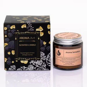 Customized Luxury Soy Wax Aromatherapy <b>Candles</b> Glass Jar Handmade Art <b>Candle</b> Logo Home Decor Bars Thanksgiving Occasions Private - Product Image 3