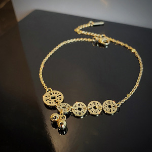 Classico ciondolo a campana con moneta in acciaio al titanio <span class=keywords><strong>cavigliera</strong></span> in oro donna gioielli alla caviglia <span class=keywords><strong>cavigliera</strong></span> a campana con nappa Sexy da ragazza - Product Image 5