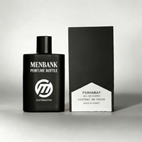 Flacons de parfum vides de luxe minimalistes en verre 30ml/50ml/100ml avec vaporisateur et bouchons en alumine à col serti oblate