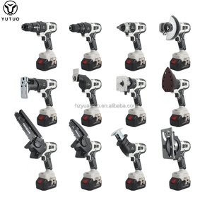 YUTUO OEM Professionnel 18V 20V 12-en-1 Ensemble d'outils électriques sans fil sans balais multi-têtes Perceuse Clé Scie Kit Multi-têtes à vitesse variable - Product Image 3
