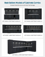 Armoire de rangement robuste en acier pour outils de garage, meuble d'atelier, établi pour garages et ateliers