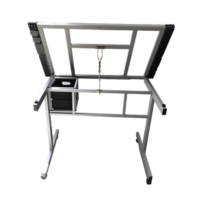 Meubles scolaires ergonomiques, <span class=keywords><strong>table</strong></span> à <span class=keywords><strong>dessin</strong></span> réglable en hauteur, assise-debout, avec tiroirs, plateau en verre, bureau de peinture pour architectes - Product Image 6