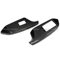 Garniture de panneau de bouton de commande de vitre en fibre de carbone sèche pour Toyota GR Yaris GXPA16 2025 2026 Décoration intérieure de voiture
