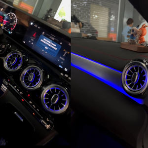 Kit d'éclairage d'ambiance intérieur LED 64 couleurs pour Mercedes-Benz GLA-Class W118 2020-2025 RHD - Accessoires de bande lumineuse d'ambiance - Product Image 2