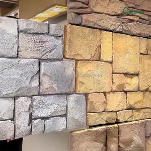 FPC Maya Stone Villa Patio Exterior Simulación moderna Textura de piedra Resistente a la humedad