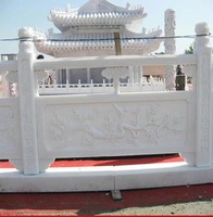 Balustrades de balcon en marbre blanc en gros pour escaliers en pierre