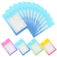 Petit sachet personnalisable à fermeture éclair Emballage en feuille d'aluminium étanche à l'humidité pour colliers et pierres précieuses à faible quantité minimale de commande