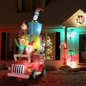 Décorations de Noël gonflables pour l'extérieur, décorations de jardin pour les fêtes de Noël, décorations de Noël festives pour votre jardin - Product Image 1