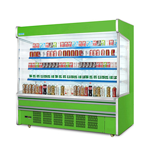 Refrigerador comercial Refrigerador de frutas frescas Vitrina/Enfriador abierto para la venta Refrigerador de pantalla abierta