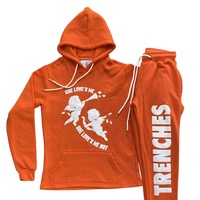 Sweat-shirt à capuche avec logo 3D, ensemble de haute qualité, imprimé en soie, décontracté
