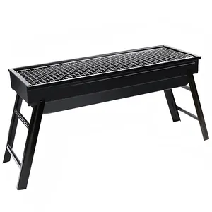 Outdoor Garden Large Gas And Charcoal Grill Combo Smokeless Barbecue BBq Commercial Grill