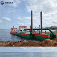 Kapal Keruk Hisap Cutter 10 Inci, Mesin Keruk Pasir untuk Sungai dan Danau Asia Tenggara