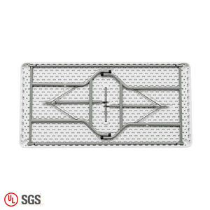 Table pliante en plastique blanche de 6 pieds à prix bon marché Table pliante d'hôtel extérieur portable pour fête de mariage - Product Image 6