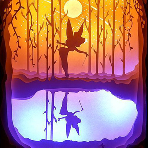 Artículos de Regalo para Niños, Columpio de <span class=keywords><strong>Hada</strong></span> Tinker Bell, Marco de Fotos Personalizado, Caja de Sombra, Luz Nocturna 3D para Decoración de Habitación Infantil - Product Image 5