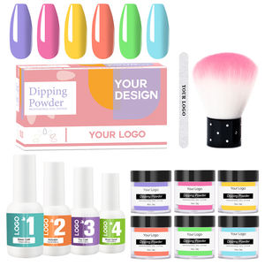 Professional <strong>Nail</strong> Art <strong>Kit</strong> Dip Powder <strong>Nail</strong> <strong>Kit</strong> <strong>Starter</strong> Nude Clear <strong>Acrylic</strong> Dipping Powder <strong>Kit</strong> for French <strong>Nail</strong> Manicure - Product Image 4