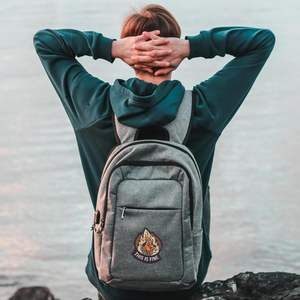 DigitEMB This Is Fine Patch brodé thermocollant en feutre, motif chien en flamme (badge <span class=keywords><strong>meme</strong></span>), pour vestes et sacs à dos, 2,56 x 3 pouces - Product Image 3