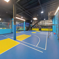 Revêtement de sol sportif Runsure en PVC résistant à l'usure, installation rapide pour centre de yoga, solution de pose rapide, style britannique/européen