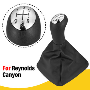 Renault Manual Transmission <b>Shift</b> <b>Knob</b> 5 Speed Leather Ergonomic Gear Shifter Cover - Product Image 2