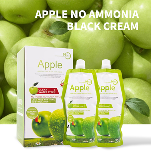 Mokeru Tinta per Capelli Nera alla Mela, Crema Colorante 100% <span class=keywords><strong>Senza</strong></span> <span class=keywords><strong>Ammoniaca</strong></span> e PPD, <span class=keywords><strong>Naturale</strong></span>, Non Allergenica, 500ml*2, Colorazione Rapida in 5 Minuti, Tinta Permanente - Product Image 2