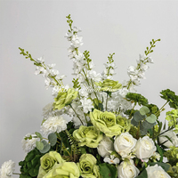 Boule de fleurs artificielles réalistes en soie, centre de table de mariage, décoration de table, arrangement fait main pour fête, décoration de Noël