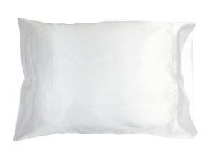 Taies d'oreiller en satin de soie à fermeture éclair, style uni, très vendues, pour usage domestique et hôtelier, 100 % microfibre polyester, anti-acariens, respirantes - Product Image 1