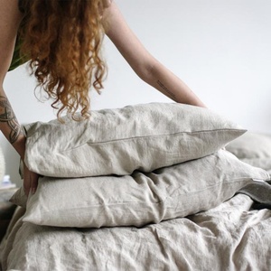 Hotel French Linen Bedsheet Luxury White <b>Bedding</b> <b>Set</b> Bed Sheet <b>Set</b> Queen King 100 Linen Case Plain Quantity Cover <b>Striped</b> - Product Image 5
