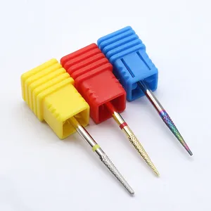 Hot! Silver Gold Nail <b>Drill</b> <b>Bit</b> Hot Carbide Bur Manicure Cutters Cuticle Clean Nail <b>Drill</b> Accessories Care Tools - Product Image 4
