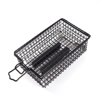 Outils et accessoires pour barbecue, panier à légumes antiadhésif portable, grille de cuisson en fil métallique pour le camping en plein air