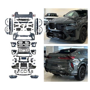 Kit Carrozzeria F96 X6M 2023 per Modifica e Aggiornamento Auto 2020-2022, Paraurti Anteriore e Posteriore, Minigonne Laterali, Cofano Motore, Fari per <span class=keywords><strong>BMW</strong></span> <span class=keywords><strong>X6</strong></span> <span class=keywords><strong>G06</strong></span> - Product Image 1