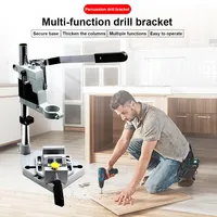 Support de perceuse électrique multifonction pour le travail du bois Table de positionnement pour perceuse d'établi Mini étau Pince d'établi Pince d'établi