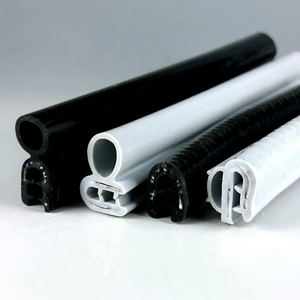 Easy Installation Silicone <b>Rubber</b> Trim Gasket <b>Edge</b> Door Sealing Strip U Shape SPCC core heat chemical resistant Japan HR-08 - Product Image 1