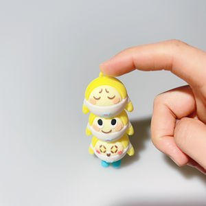 Llavero Personalizable con Bloques Apilables, Cubos Blancos en Forma de Huevo, Colgantes para Llaves de Coche, Adorno Decorativo para Mochila, Hecho de PVC <span class=keywords><strong>o</strong></span> Resina - Product Image 1