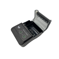 Printer Thermal USB Portabel 58mm untuk Supermarket, Stok Tersedia, Baterai 1500mAh, 203dpi