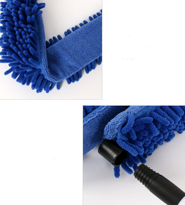 Plumeau Chenille en microfibre bleue avec outil de nettoyage de ventilateur de plafond à longue poignée pour nettoyeur de ventilateur de plafond domestique - Product Image 4