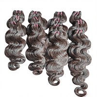 Extensions de cheveux humains indiens Remy, ondulés, pleine longueur, double trame, 100 % sans nœuds