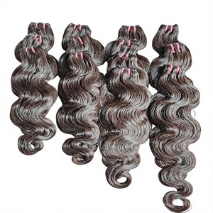 Extensions de cheveux humains indiens Remy, ondulés, pleine longueur, double trame, 100 % sans nœuds - Product Image 3