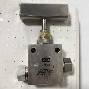 Gruppo Valvola Manuale HP Dritta a 2 Vie 60K per Macchina da Taglio a Getto d'Acqua KMT, Ricambi, Alta Pressione 60000 PSI 10078863 - Product Image 1