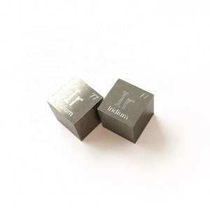Lingote de Iridio Metálico de Alta Pureza 3N5 4N de 10*10*10 mm, Cubo 999% Puro para la Industria de Recubrimientos PVD - Product Image 1